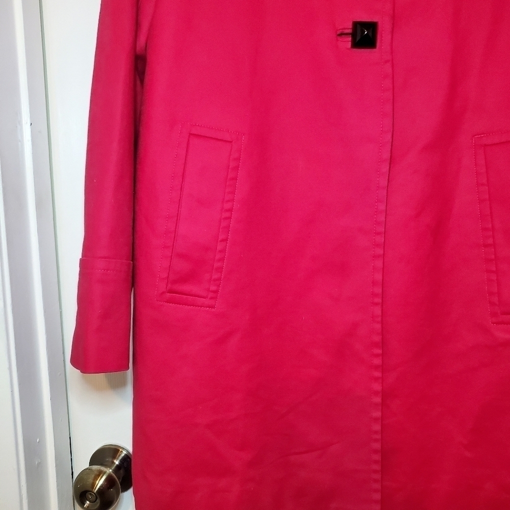 Pendleton By George Simonton Womens Red Jacket Size Large Mod Couture Rain Coat - Picture 7 of 16